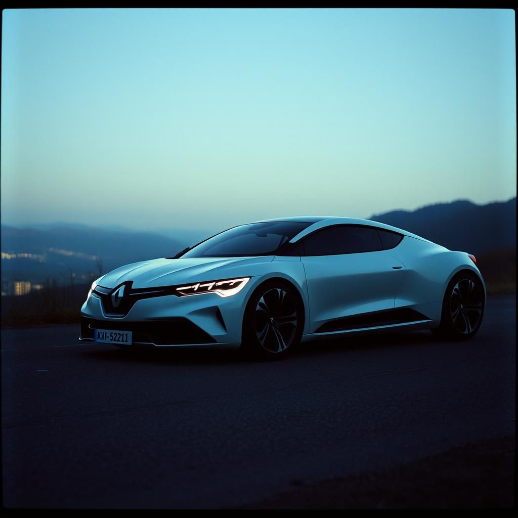 Renault 25 Coupe Concept in the Massif Central