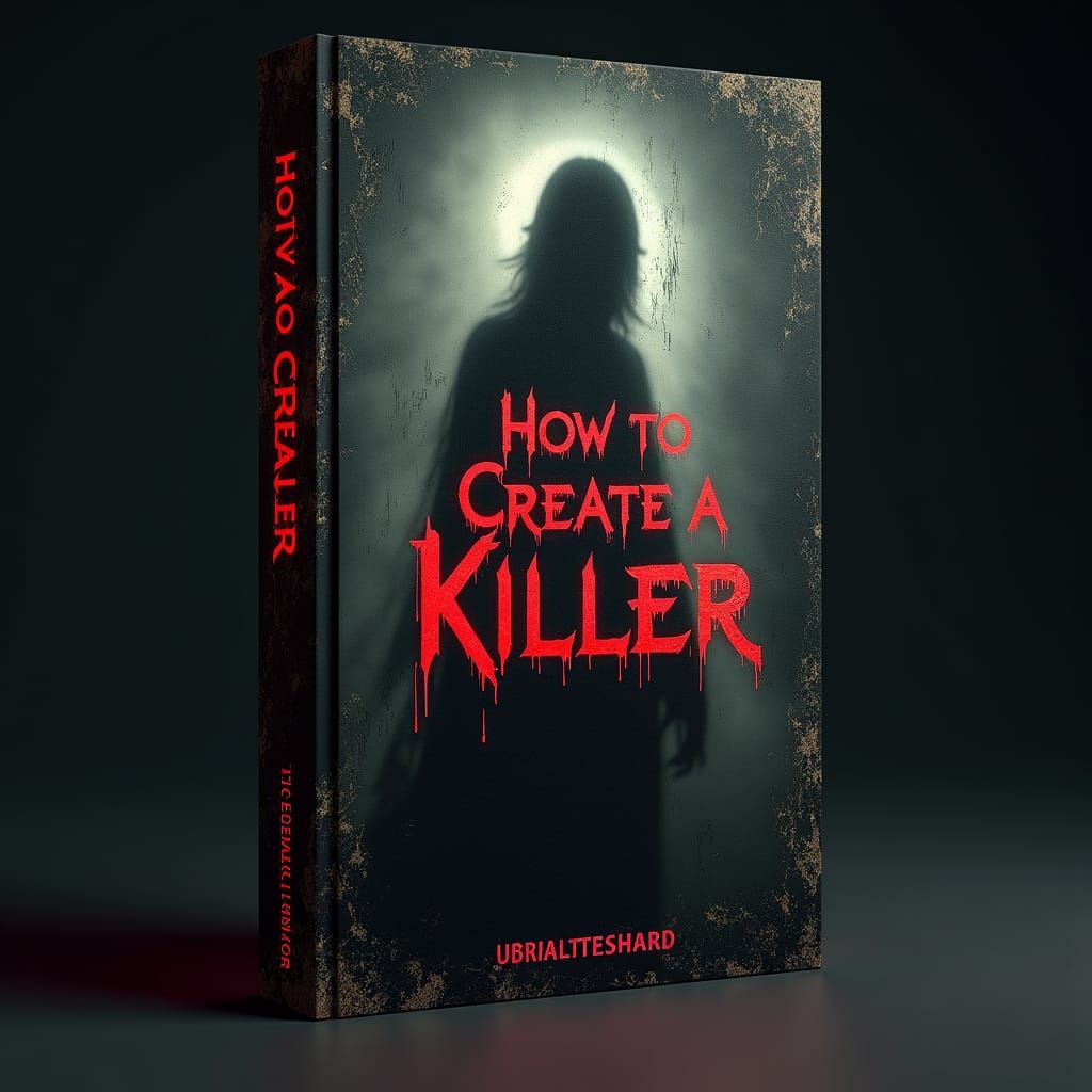 Dark Fantasy Book Cover with Ghostly Figure