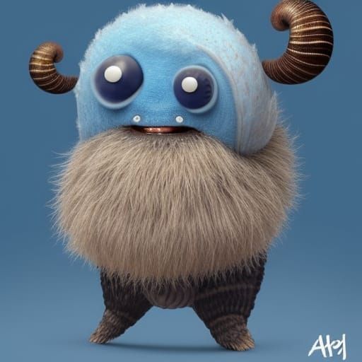 Friendly Alien Snail Farmer Portrait in Hyperdetailed Style