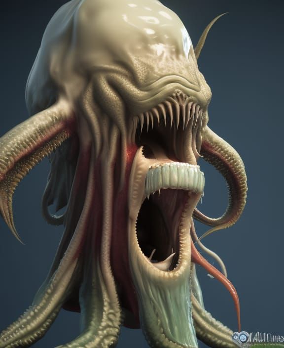 Cthulhu as Dentist: Photorealistic Unreal Engine Render