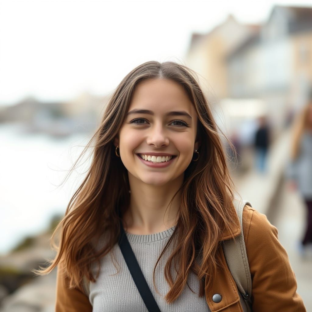 Warm Smile in La Rochelle: Natural Light Portrait
