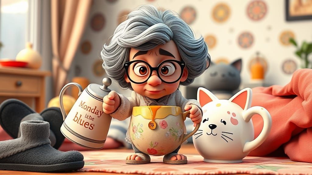 Whimsical Granny Meets Monday Blues