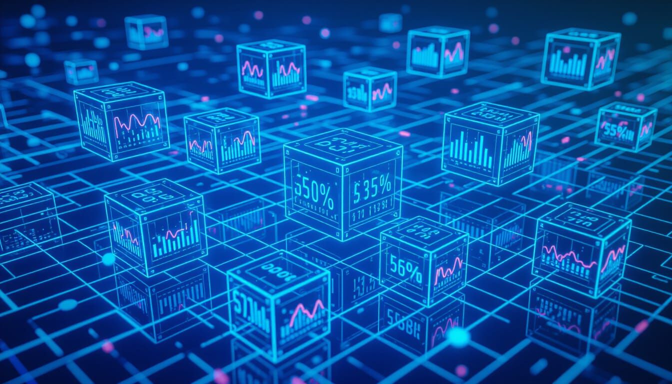 Holographic Financial Data Visualization With Floating Cubes