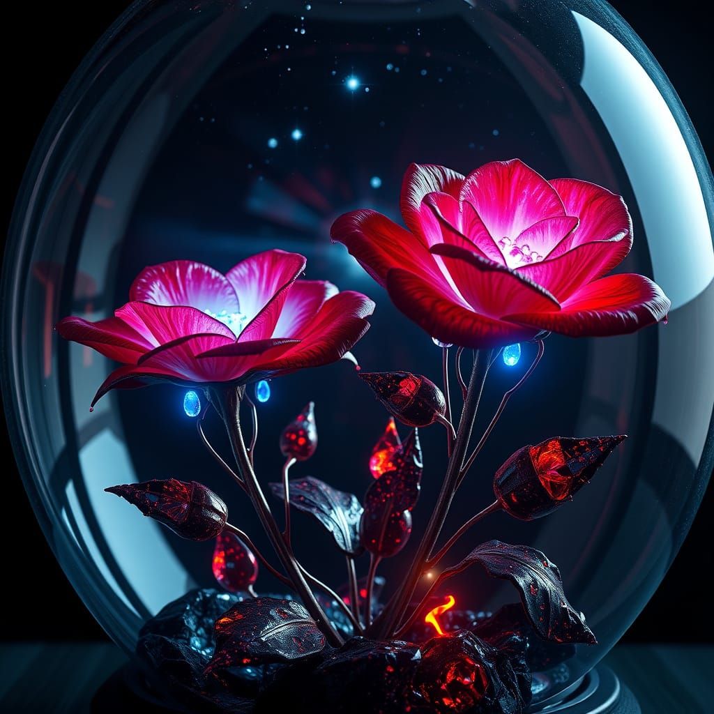 Dark Academia Masterpiece: Enchanted Glass Terrarium with Ce...