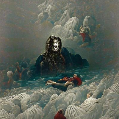 God Lost: A Horror Illustration in Doré Style