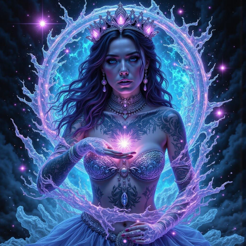 Empress Tarot Card with Siberian Ice Maiden