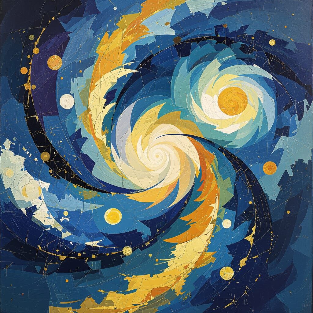 Abstract Expressionist Freedom Through Stories Painting