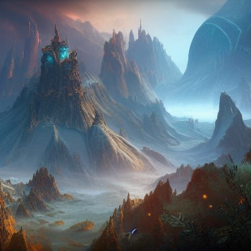 Fantastical Friends in Detailed Matte Painting