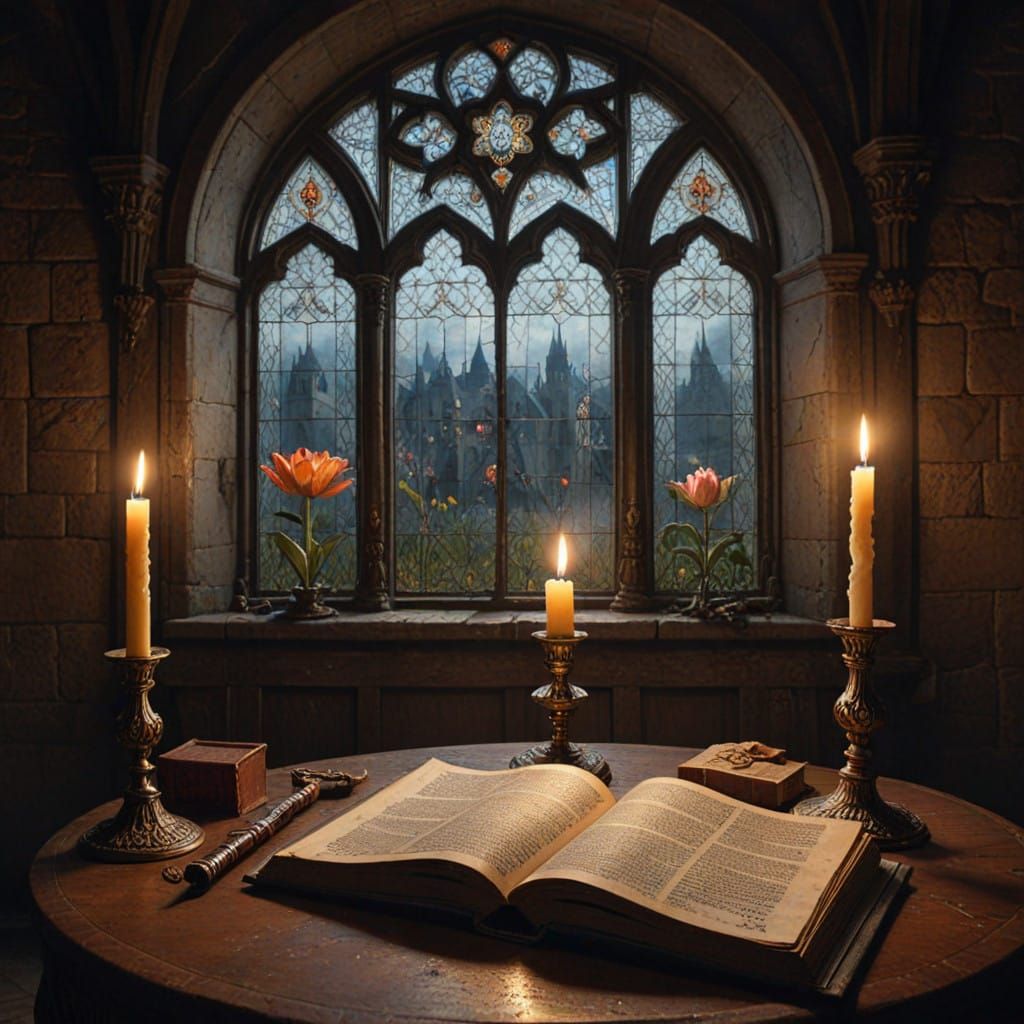 Medieval Castle Sanctuary in Ethereal Light