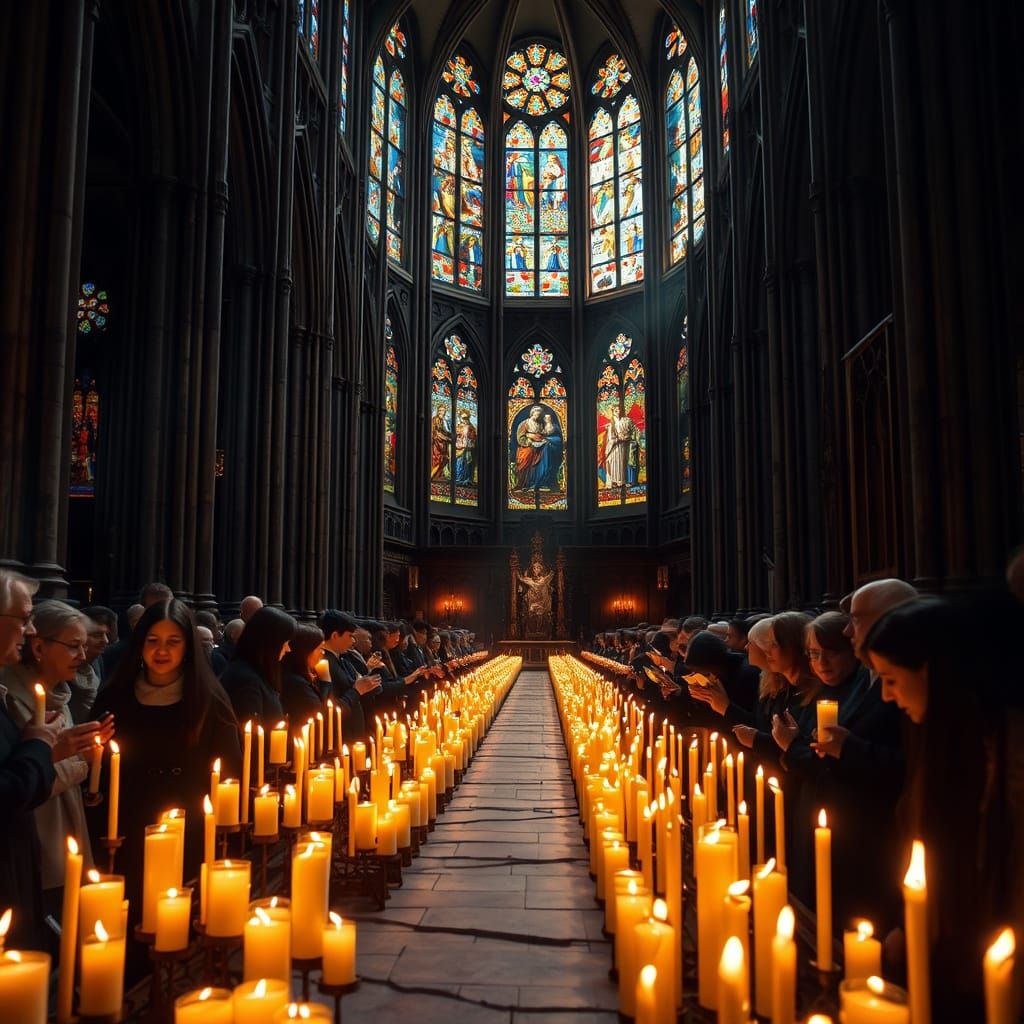 Solemn All Souls' Day Mass in Gothic Cathedral