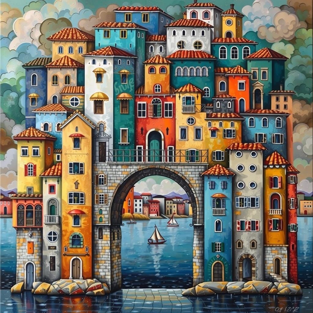 Village Life by the Seaside