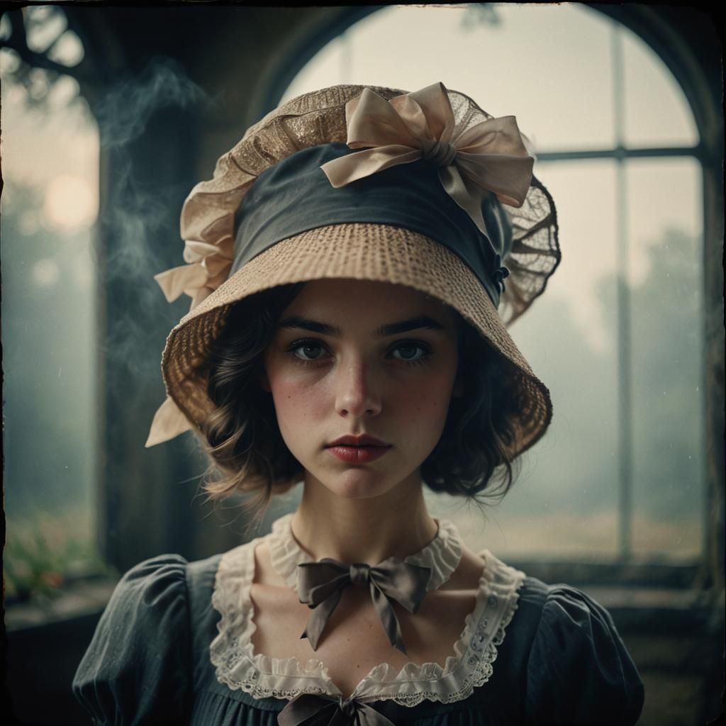 Cinematic Close-Up of Boy in Babydoll Dress