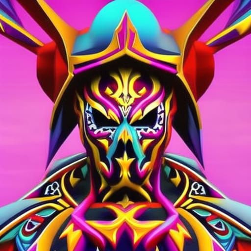 Cybernetic Luchador: Day of the Dead Anime Art