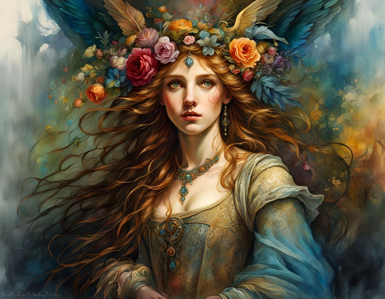 Hell Hubs in Loose Watercolor Renaissance Style