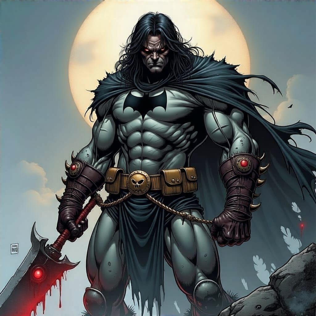 Grimdark Fantasy Landscape in Jim Lee Style