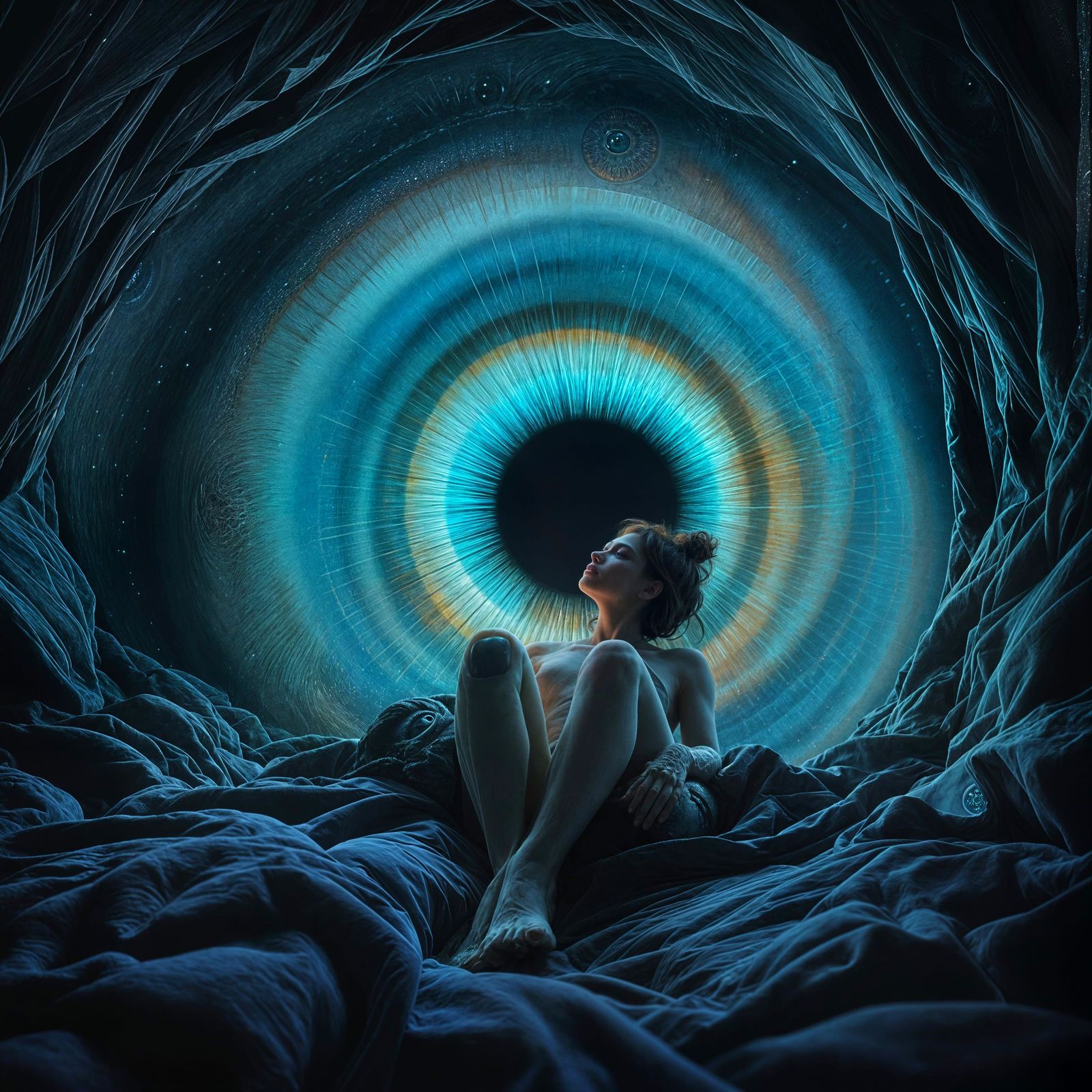 Unique Perspective Looking Out From Inside an Eyeball