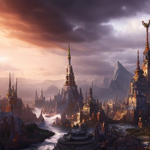 Epic Midgard: A Dramatic Digital Matte Painting