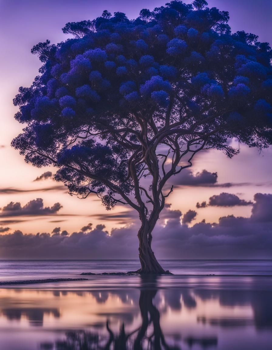 The jacaranda tree at the end of time