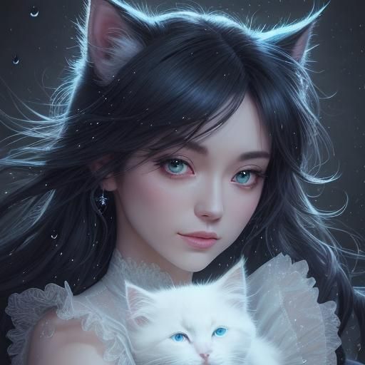 Constellation Kitten in Bioluminescent Love Alley