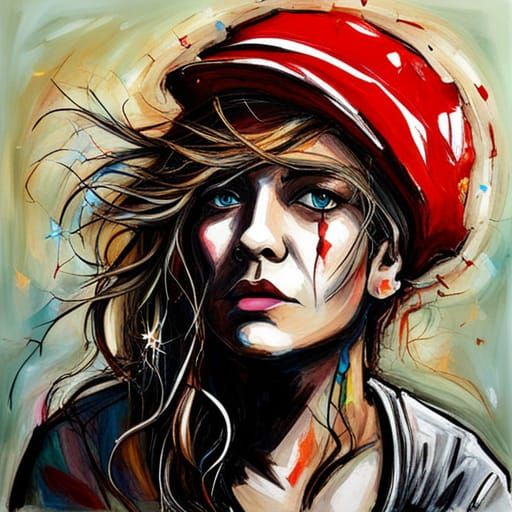 Abstract Portrait in Bohemian Style