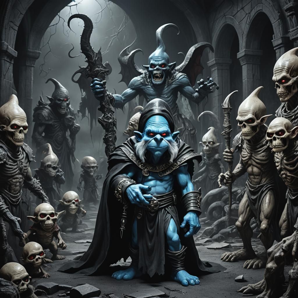 Dark Fantasy: Papa Smurf Demon Leader