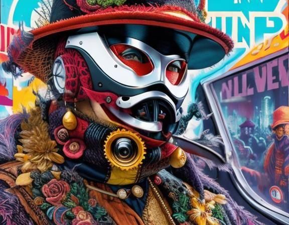 Noirpunk Gentleman in Streamline Moderne Style