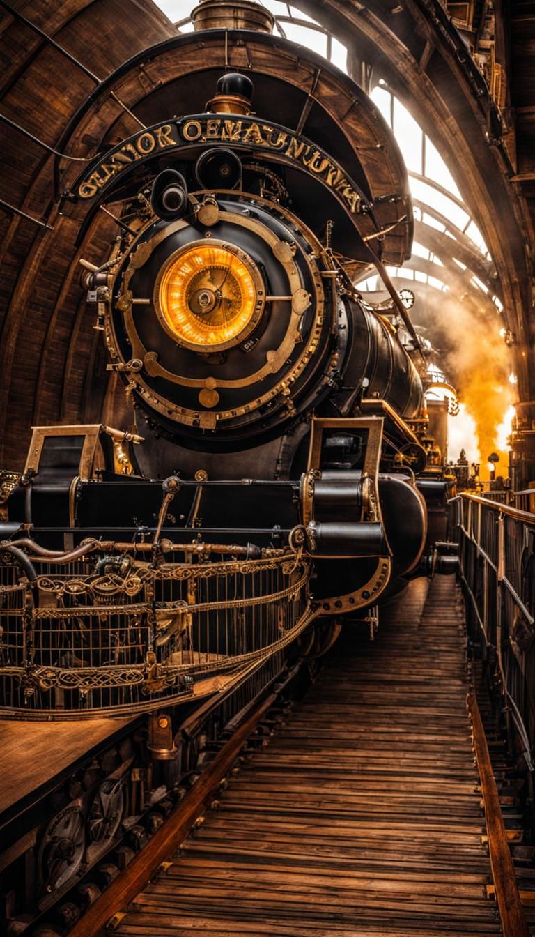 Steampunk Aesthetic Scene