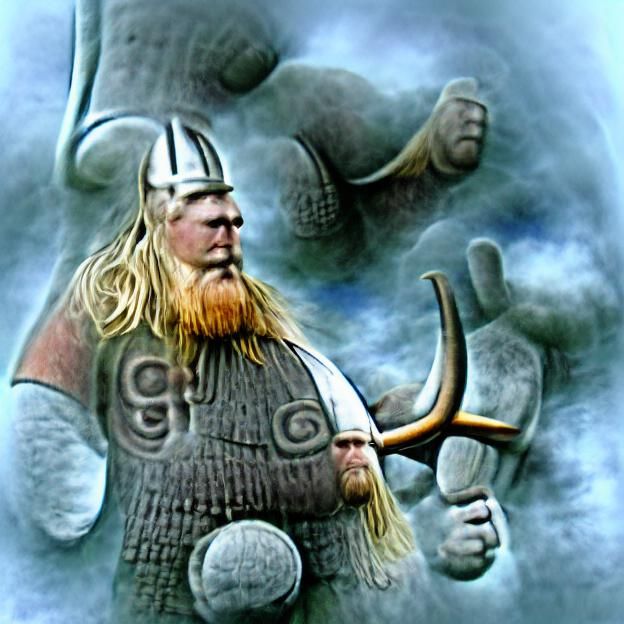 Norse Viking God Giant: Mythic Power
