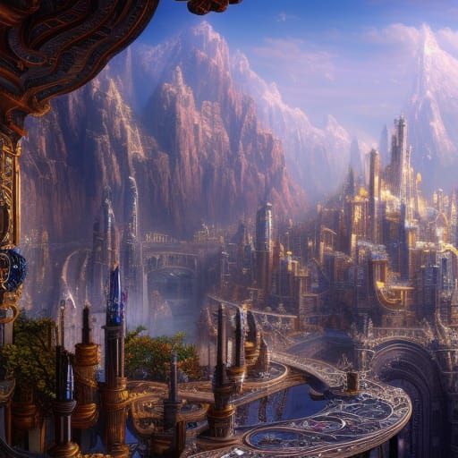 Fantastical Glass Kingdom in Chrome