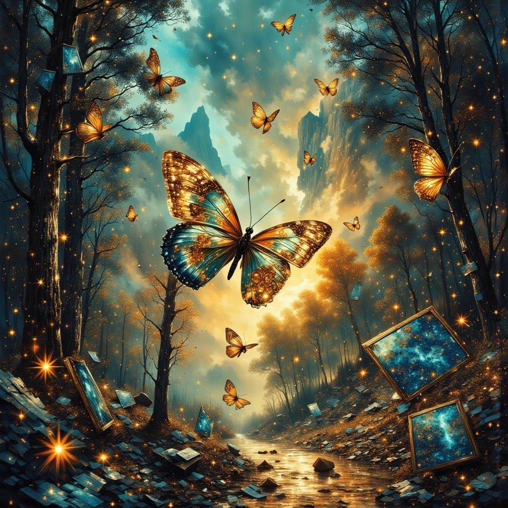 Surreal Clockwork Butterflies Defy Gravity