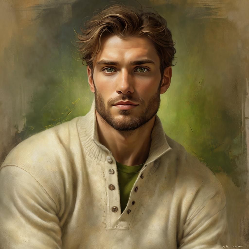 Handsome Man Wearing a Sweater