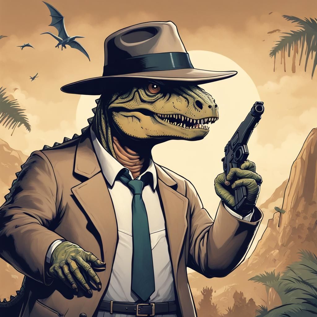 Dinosaur Detective Ready to Solve the Case