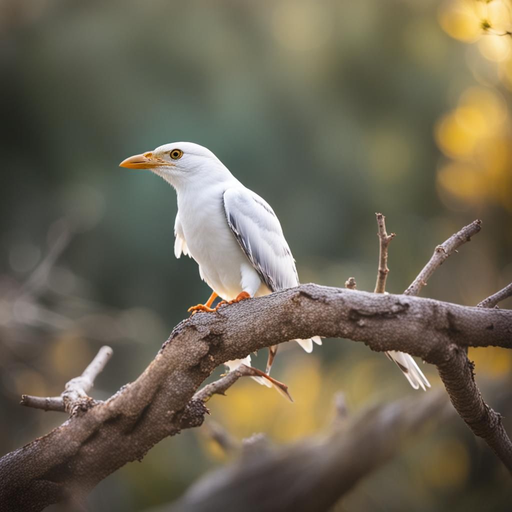 White Raven in Sharp Focus: Professional Photography