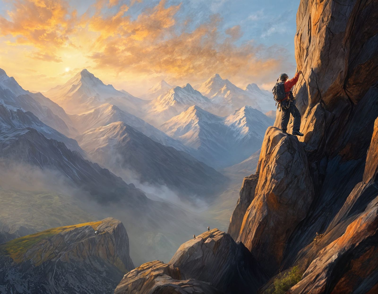 AI Image of a Climber