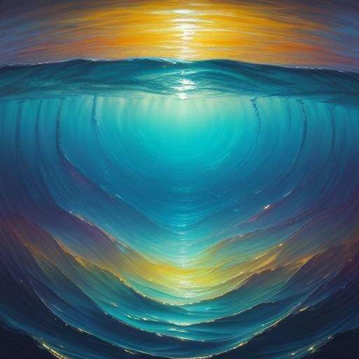 Mystical Underwater Woman in Surrealist Dreamscape