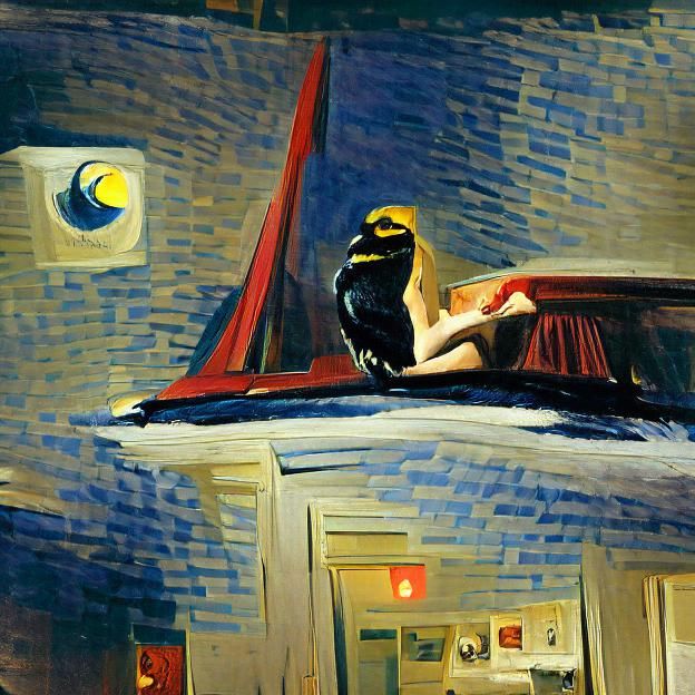 Midnight Soiree Painting in Realist Style