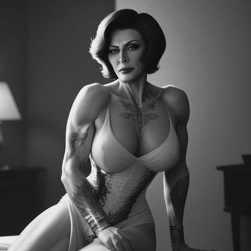 Classy Bodybuilder Drag Queen in Luxury Mansion