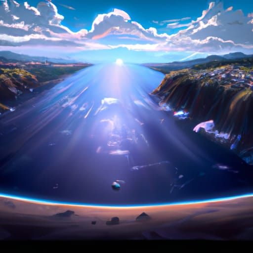 Edge of the Universe in Anime Style