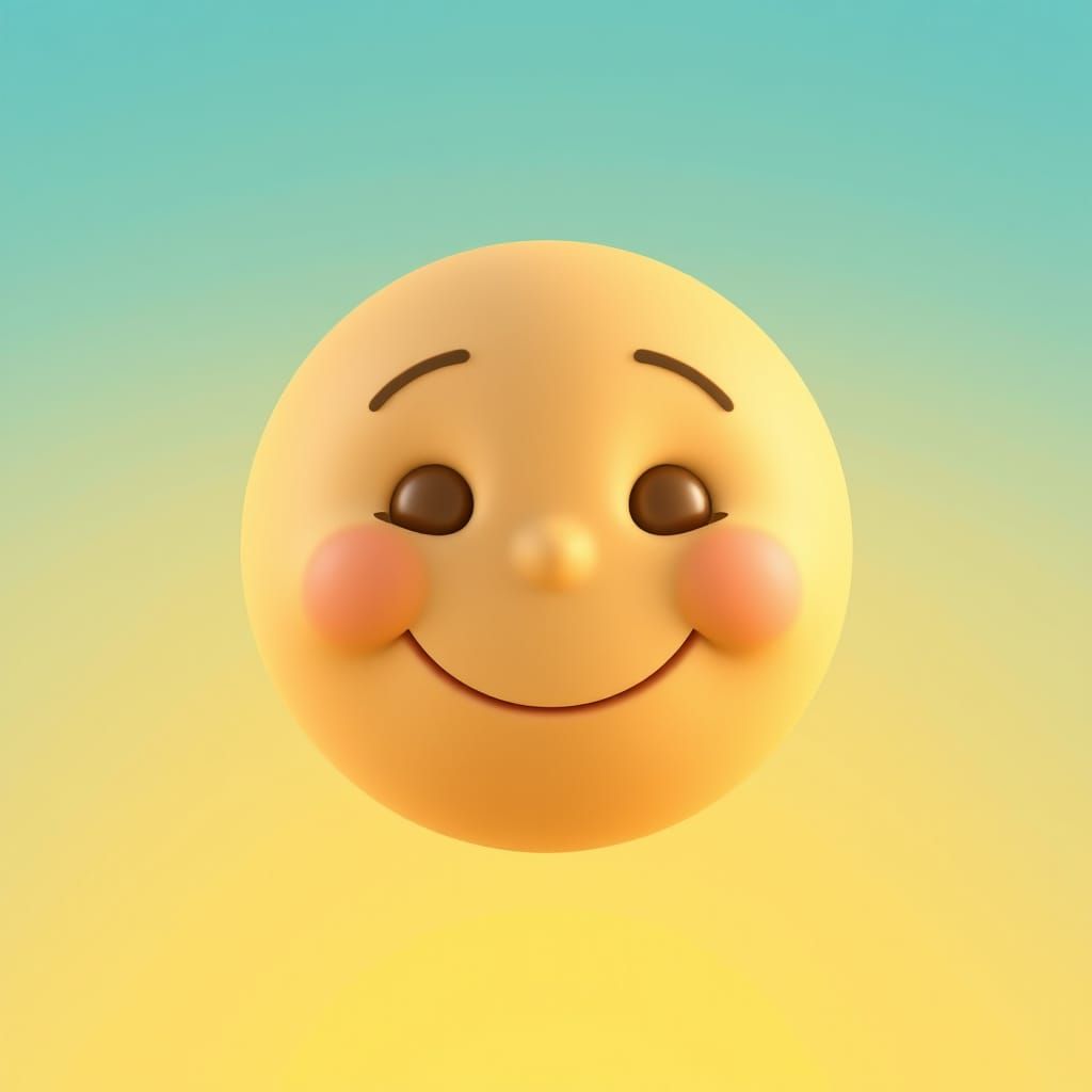 Light Skin Tone Smiley:

    Color: Light beige
    Description: A round face with a gentle smile and round eyes.