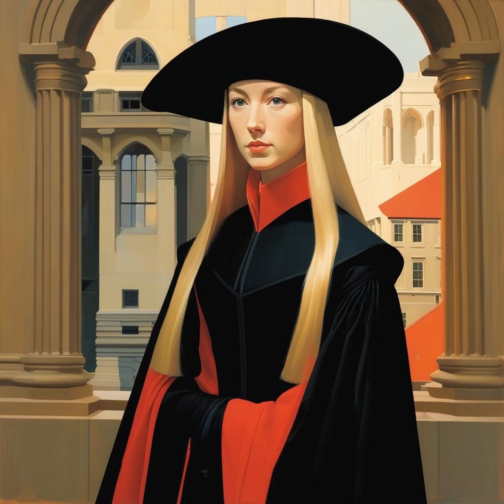 Arnolfini Portrait in Comic Book Style