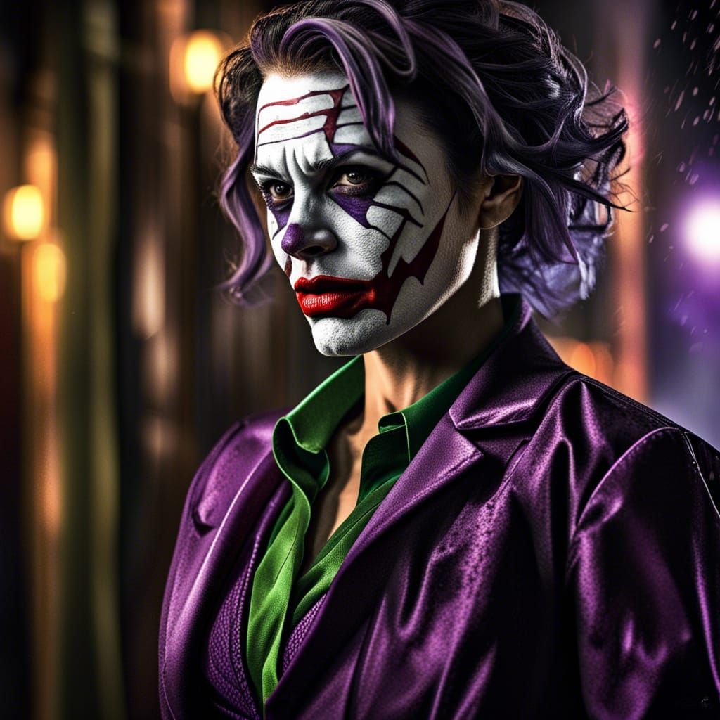 Martha Wayne as the Joker from the Flashpoint timeline.V2, cinematic