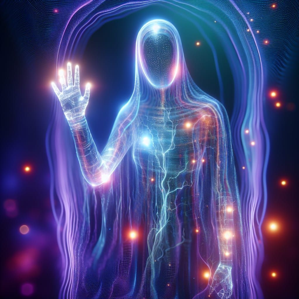 Ghostly Hologram with Chromatic Aberrations