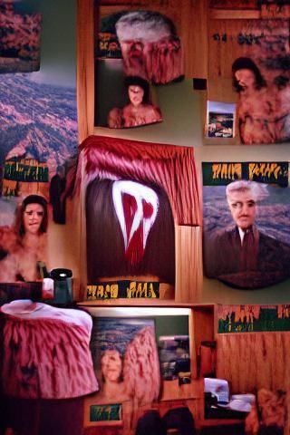 Surreal Twin Peaks Inspired Room Interior