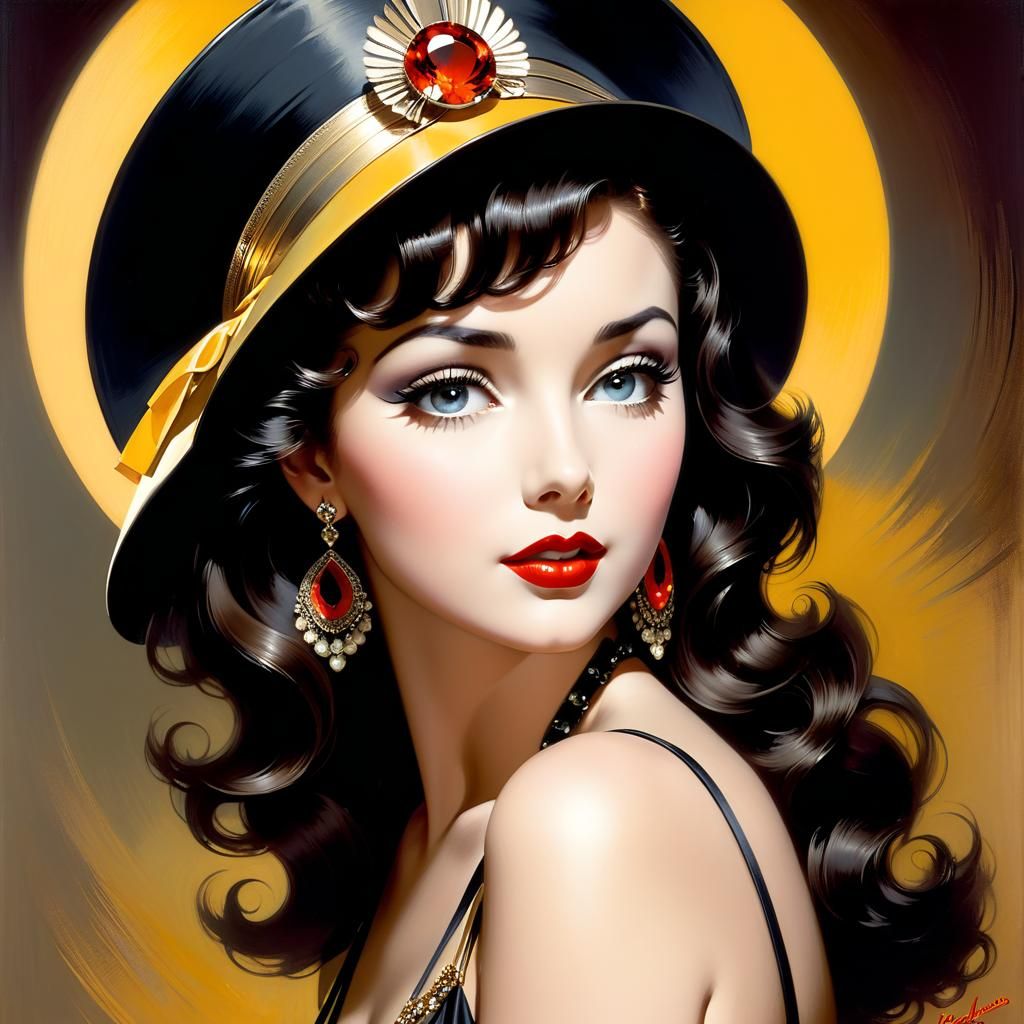 A Friend in Need: Classic Pin-Up Style