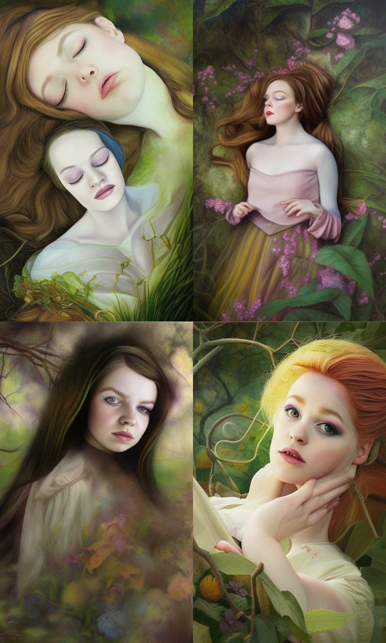 Nicola Coughlan as Sleeping Beauty Portrait