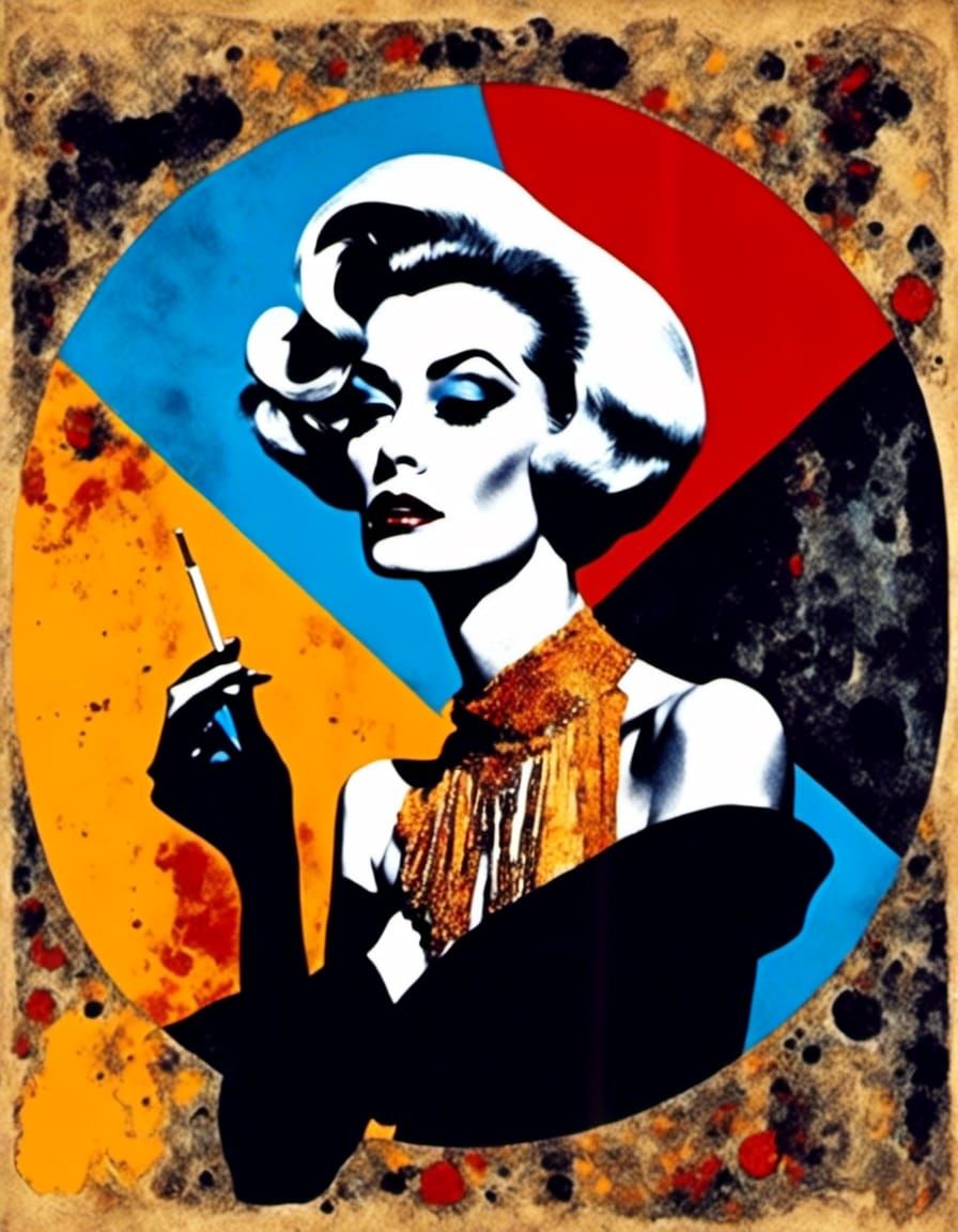 Colorful Magical Realism Portrait in Pop Art Style