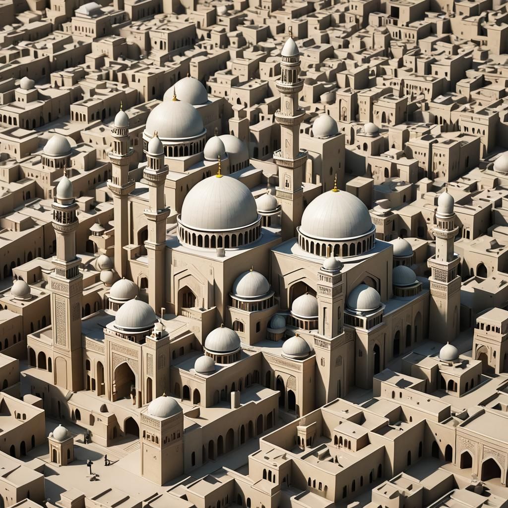 Detailed Model of Islamic Architecture