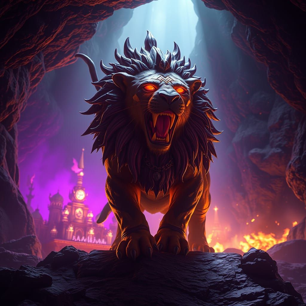 Prehistoric Cave Lion Pack: Dark Fantasy Concept Art