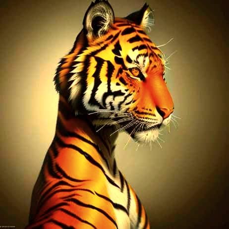 Psychedelic Tiger: A Surreal Photorealistic Masterpiece