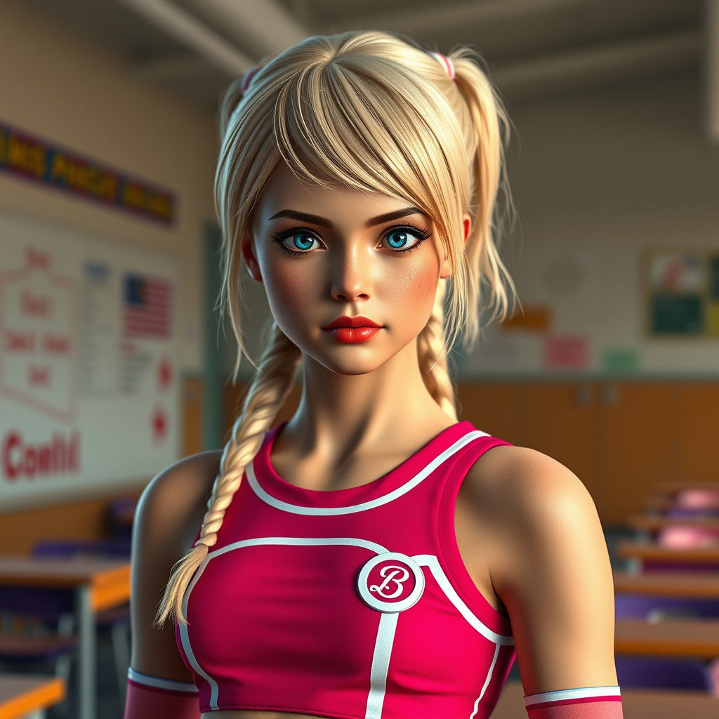 Realistic Mannequin Suit of a Teenage Cheerleader
